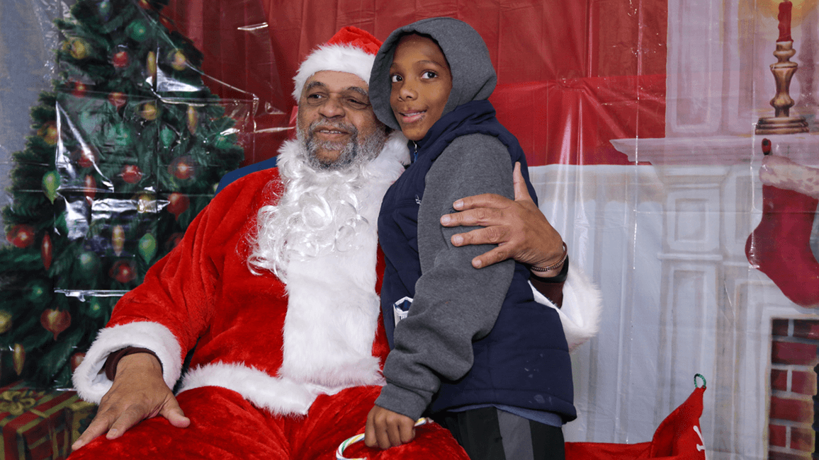 Santa with a child