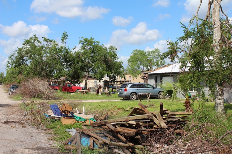 Hurricane debris