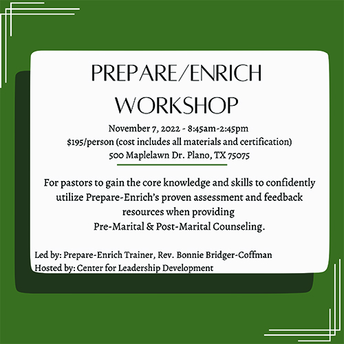 Prepare-Enrich Workshop