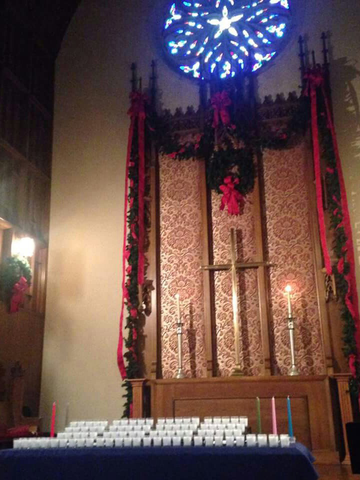 Altar with candles