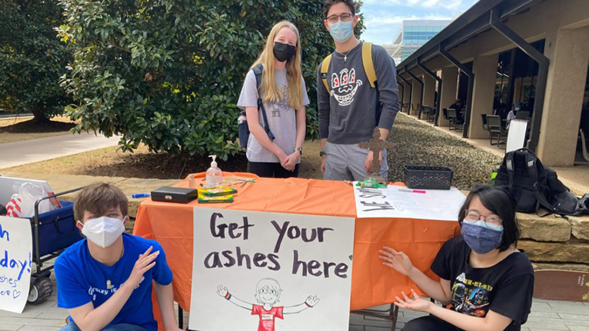 Ashes on campus
