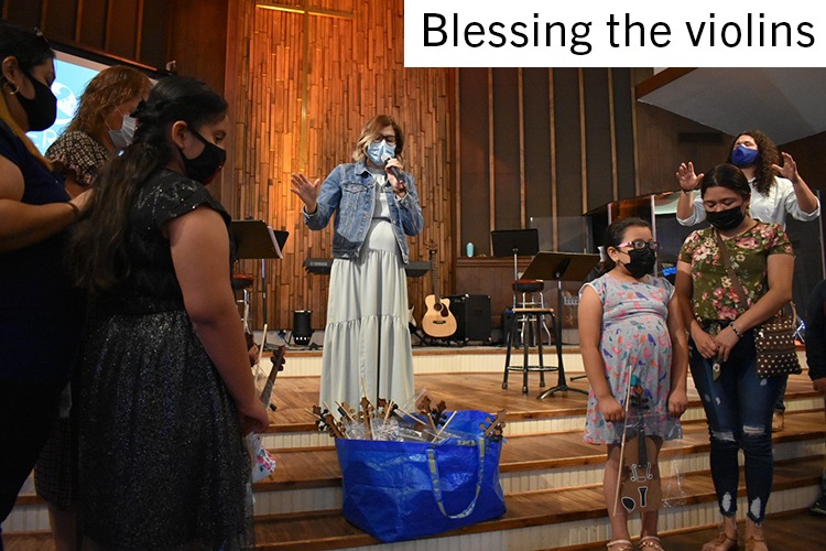 blessing the violins