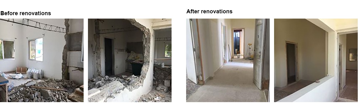 Before and after pics of renovations